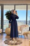 4565 Bahar Elbise Lacivert