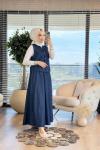 7355 Kot Yelek Etekli Takım Lacivert