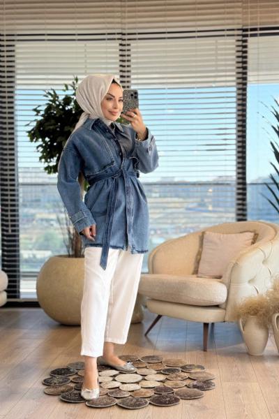 912560 Aller Kot Ceket Mavi