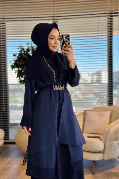 HWN6282 Belgin Üçlü Takım Lacivert