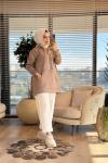 HWN9021 Parla Kanguru Cepli Sweat Vizon