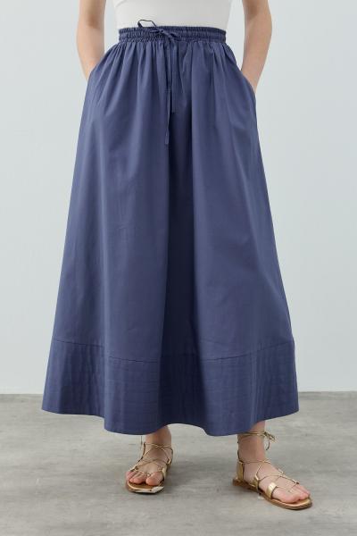 MRW1631 New Poplin Etek İndigo