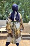 MRW1846 Desenli Kimono Yeşil
