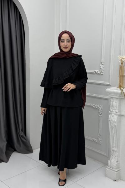 Betül Etek Takım Siyah