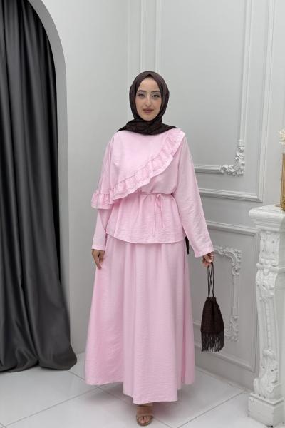 Betül Etek Takım Pembe