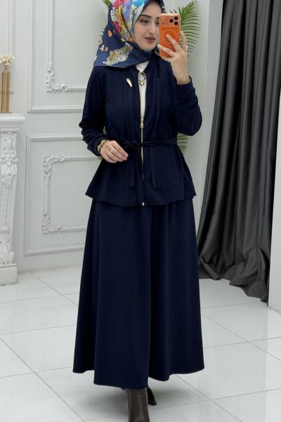 Çağla Etek Takım Lacivert