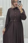 Defne Elbise Kahverengi
