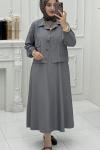 Eylül Elbise Gri
