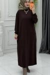 İrem Elbise Kahverengi