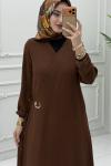 Mihri Namaz Elbise Kahverengi