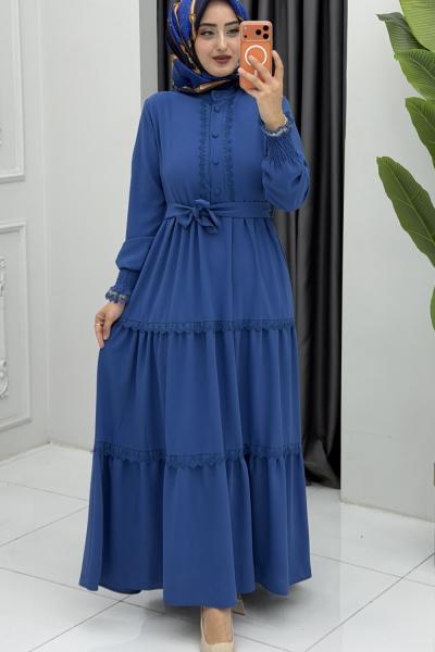 Nefes Elbise İndigo