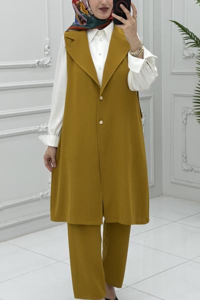 Sofia Yelek Takım Hardal